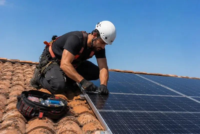 Maintenance et monitoring de panneaux solaires à Sergy