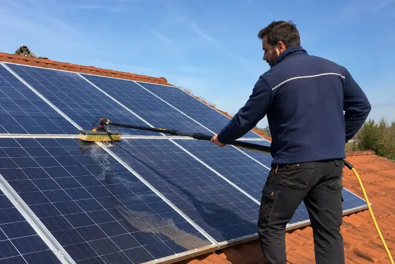 Nettoyage et entretien de panneaux solaires à Sergy